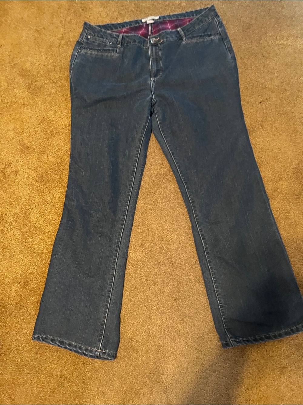Natural Reflections Dark Blue Flare Jeans